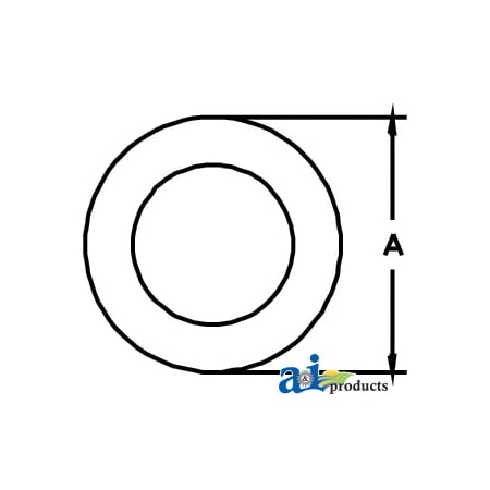 A & I Products Friction Disc/Clutch Lining, 5.25" O.D., 3.5" I.D. 5" x5" x0.2" A-D749706